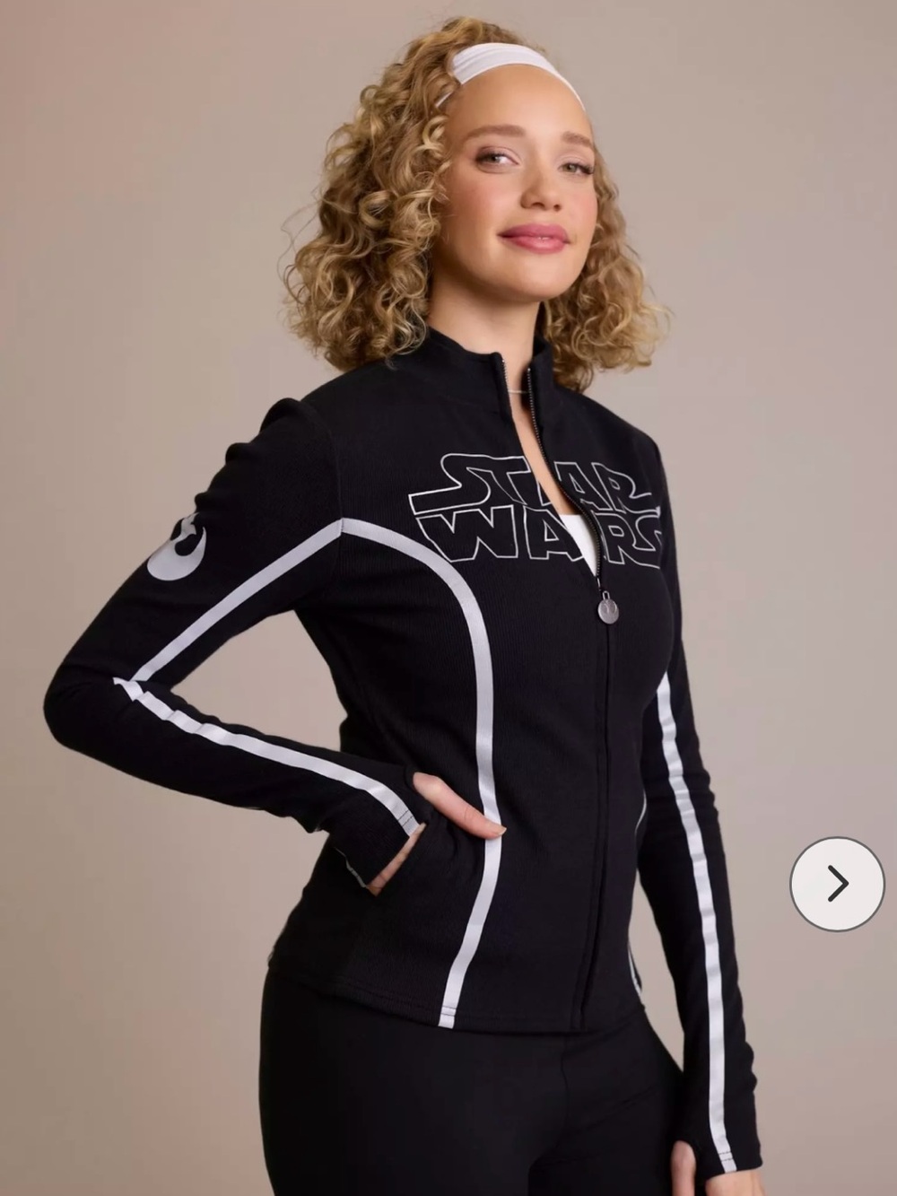 Star Wars Women's Black Zip-Up Jacket